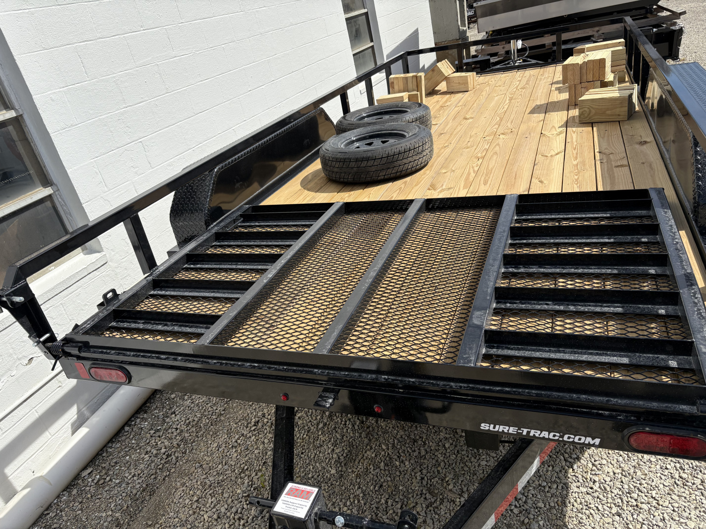 New 2026 Sure-Trac 7X16 TUBE TOP 7K Utility Trailer