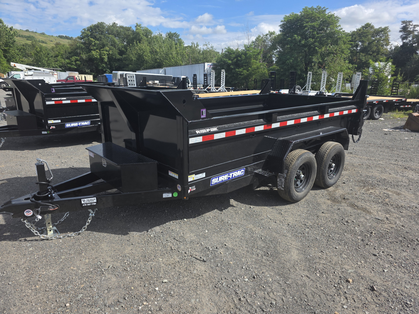 New 2026 Sure-Trac 6X12 10K - RAMPS Dump Trailer