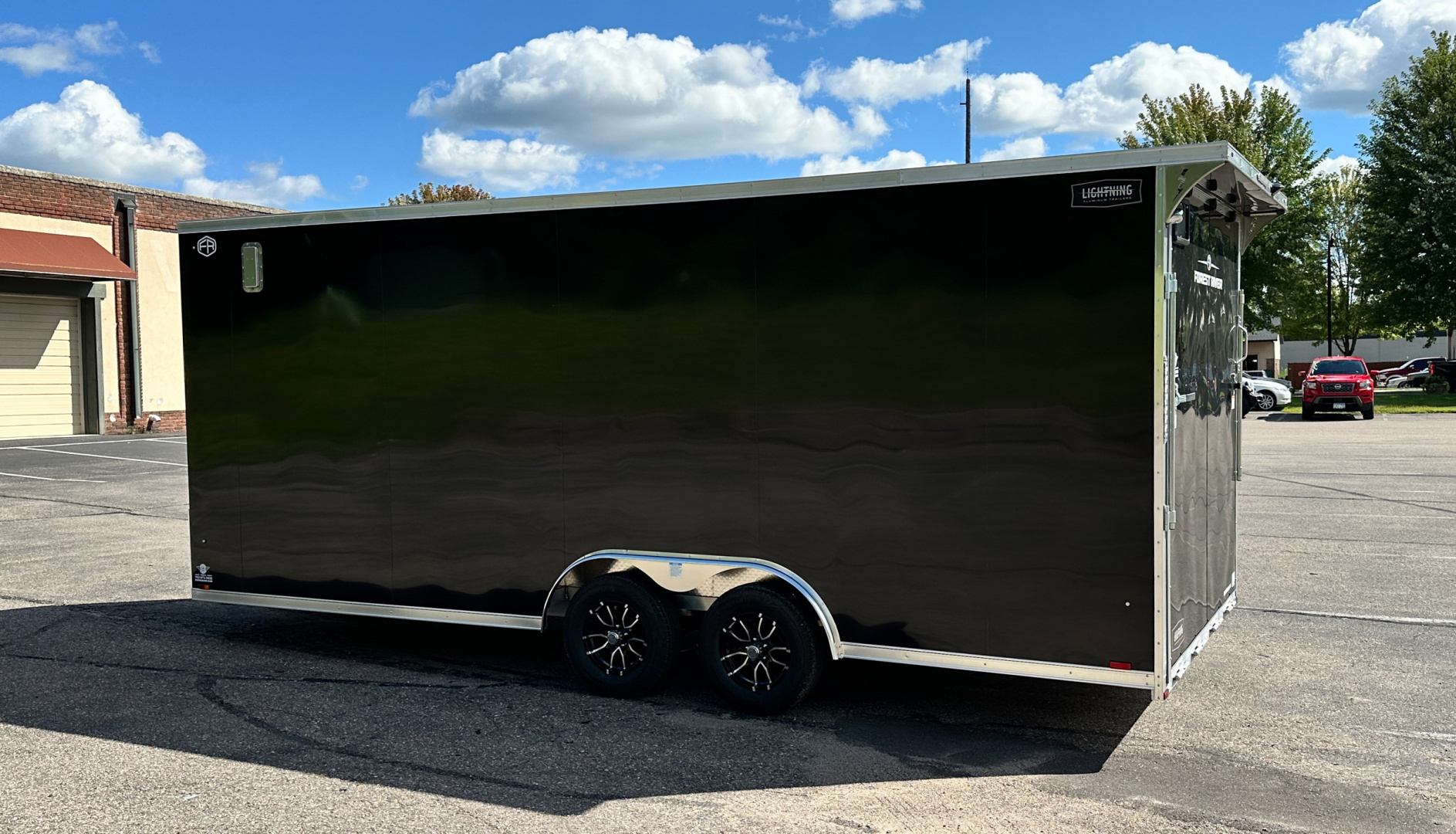 New Lightning 8.5x20 Enclosed Car Hauler Trailer - Ramp Door