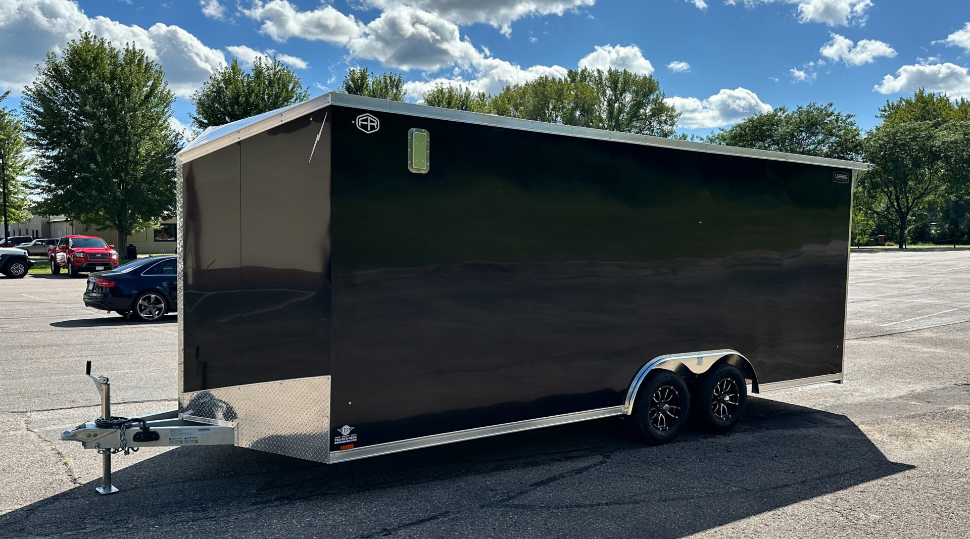 New Lightning 8.5x20 Enclosed Car Hauler Trailer - Ramp Door