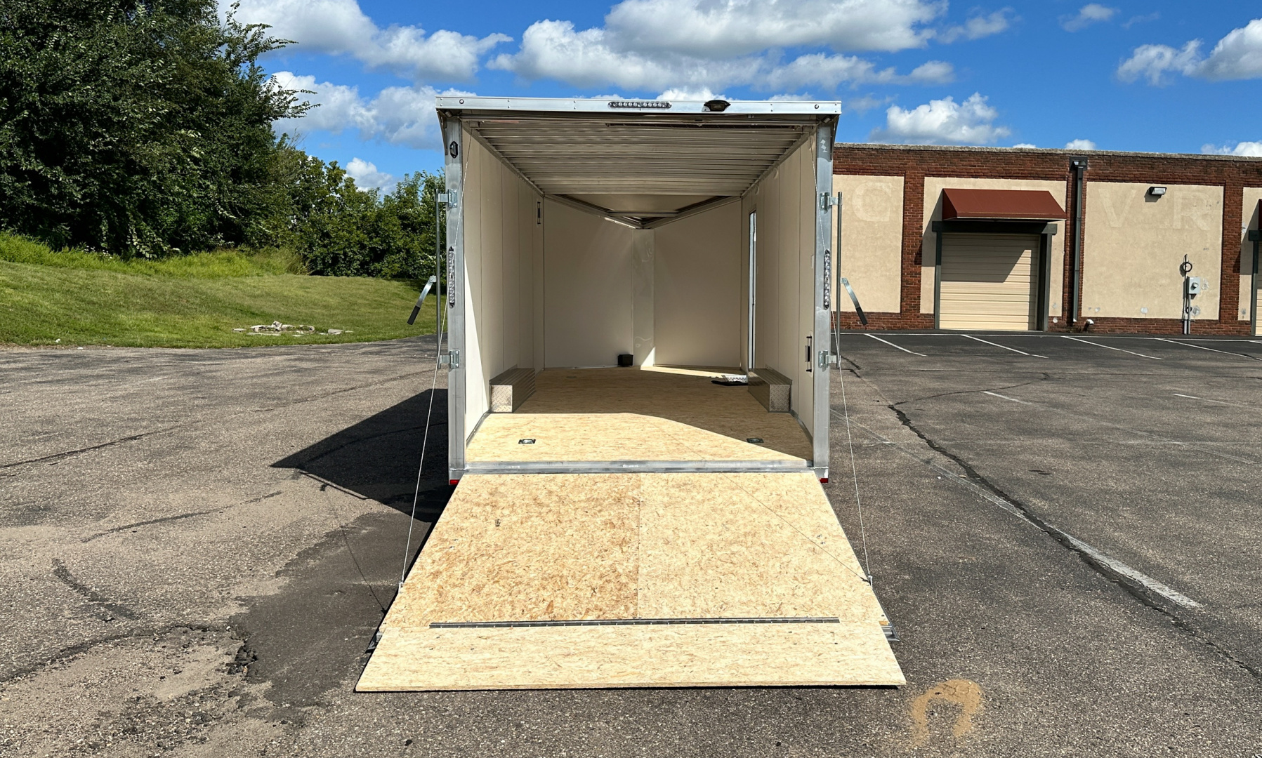 New Lightning 8.5x20 Enclosed Car Hauler Trailer - Ramp Door