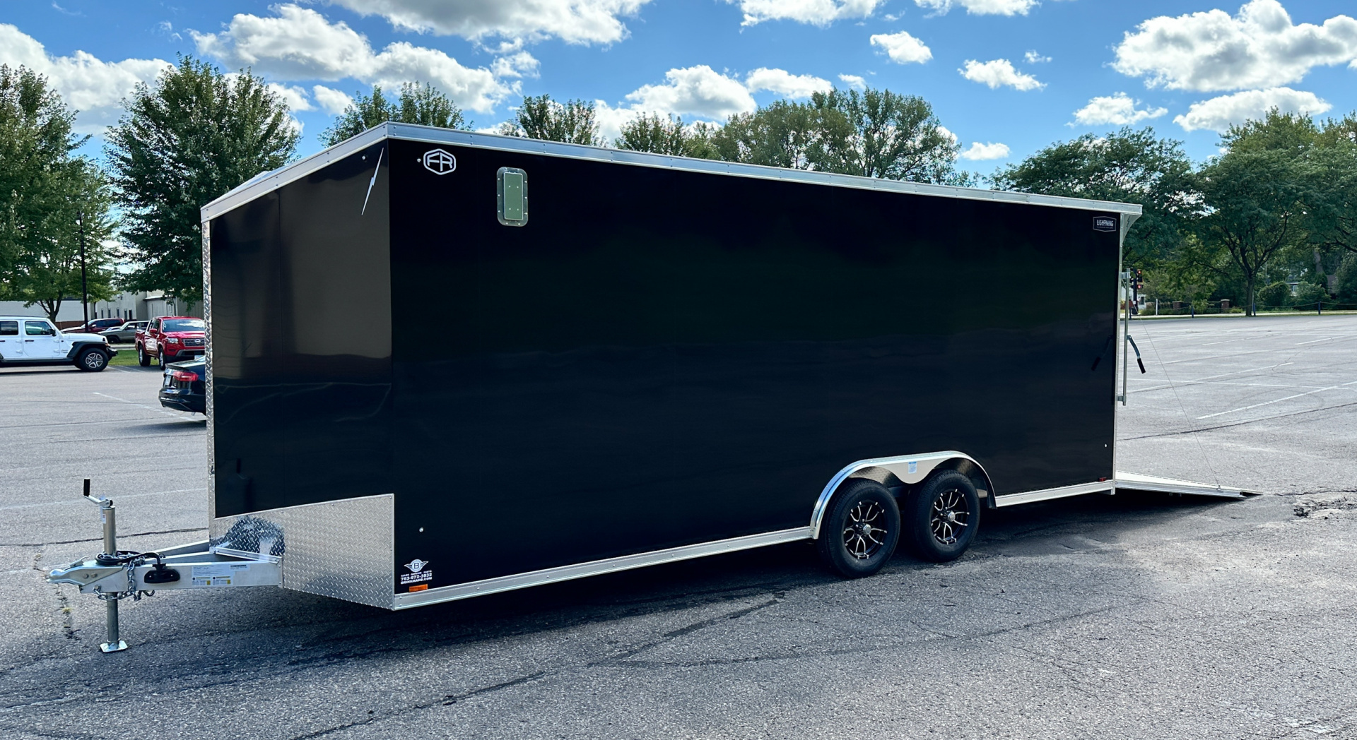 New Lightning 8.5x20 Enclosed Car Hauler Trailer - Ramp Door