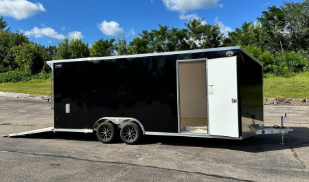New Lightning 8.5x20 Enclosed Car Hauler Trailer - Ramp Door