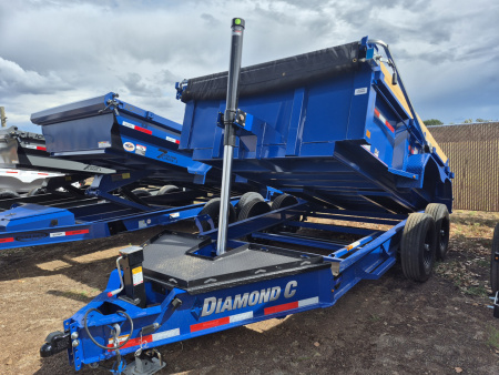 New 2025 Diamond C Tandem Axle Telescopic Dump /14,900 GVWR/82 x12'