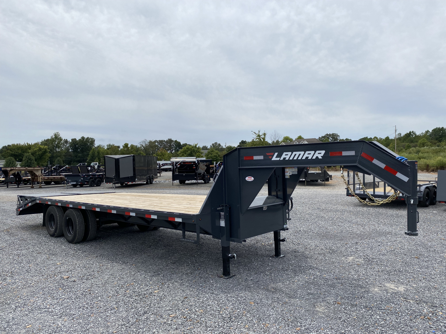 New 2026 Lamar 102" x 25' 22k Gooseneck Trailer