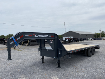 New 2026 Lamar 102" x 25' 22k Gooseneck Trailer