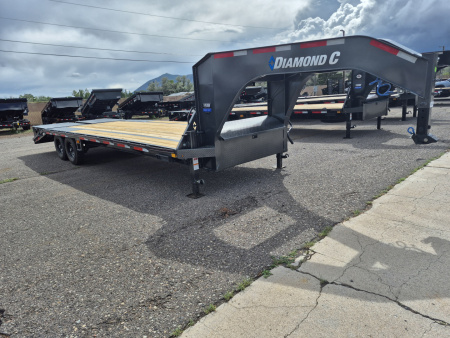New 2026 Diamond C Tandem Axle Gooseneck Equipment/15,500 GVWR/102"x25'
