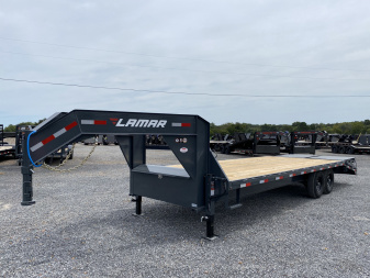 New 2026 Lamar 102" x 25' 14k Gooseneck Trailer