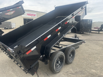 New 2026 H&H Trailers 7x14 14K Dump Trailer Scissor Lift