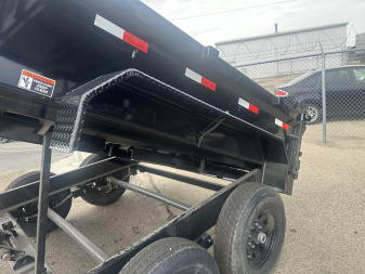 New 2026 H&H Trailers 7x14 14K Dump Trailer Scissor Lift