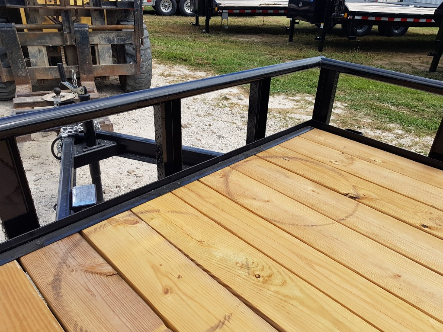 New M.E.B 83 x16 Pipetop Utility Trailer wSlide in Ramps and Brake