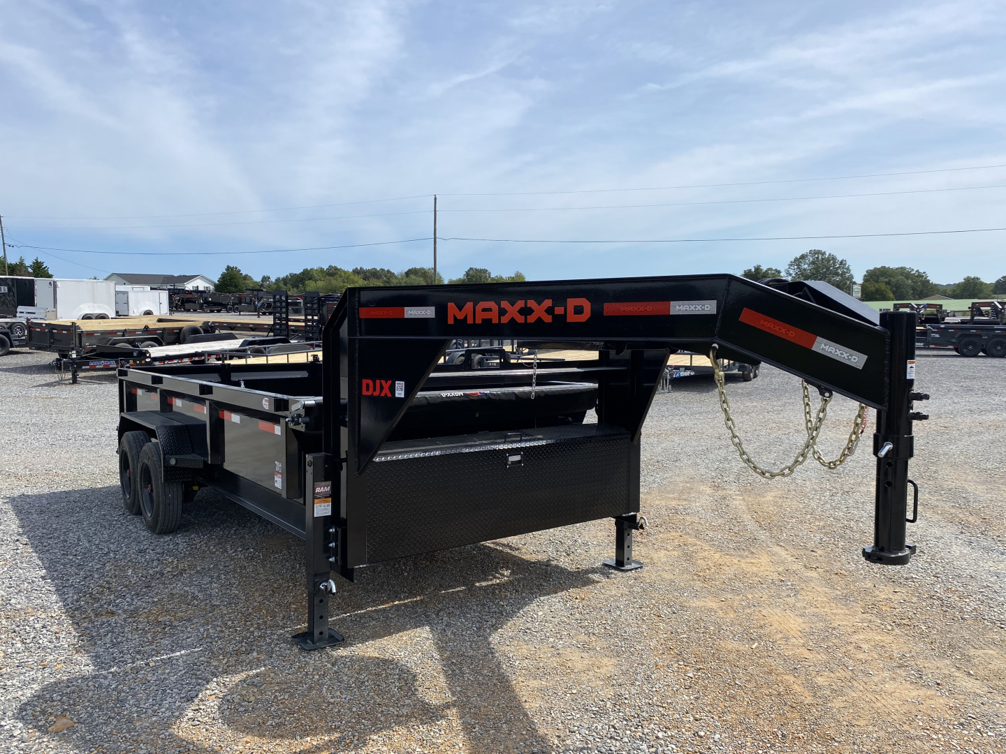 New 2026 MAXXD 16' x 83" 18k Gooseneck Dump Trailer