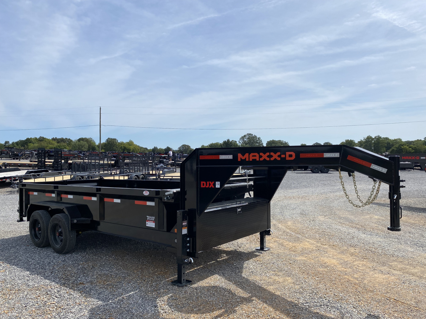 New 2026 MAXXD 16' x 83" 18k Gooseneck Dump Trailer