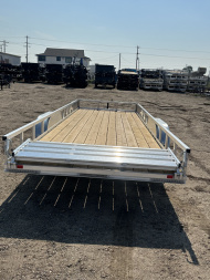 New 2026 H&H Trailers 7x24 7K Aluminum ATV Trailer Tandem Axles