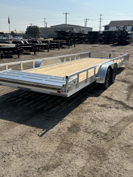 New 2026 H&H Trailers 7x24 7K Aluminum ATV Trailer Tandem Axles