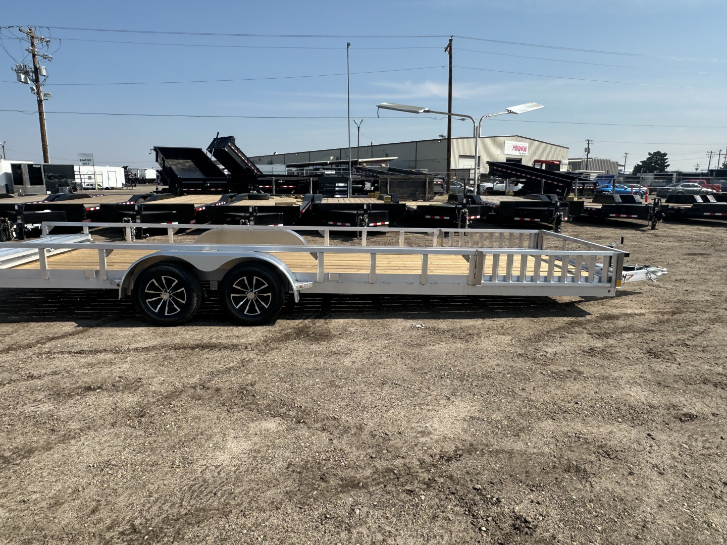 New 2026 H&H Trailers 7x24 7K Aluminum ATV Trailer Tandem Axles