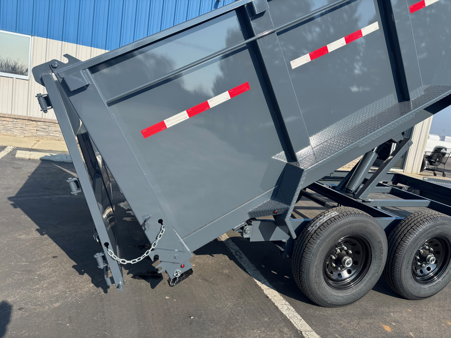 New 2025 Iron Panther 7'x14'x4' Dump Trailer 14k