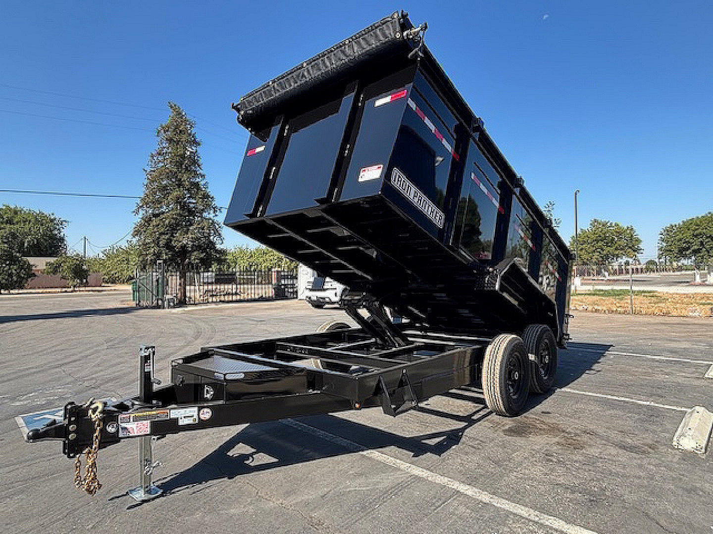 New 2025 Iron Panther 7'x14'x4' Dump Trailer 14k