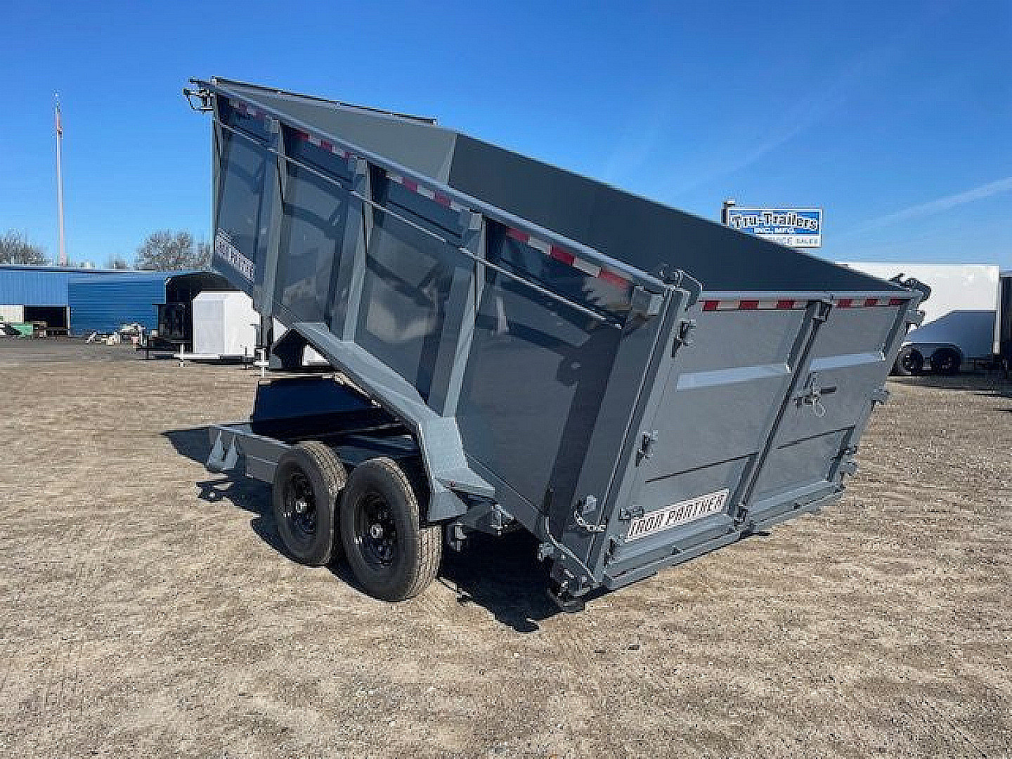 New 2025 Iron Panther 7'x14'x4' Dump Trailer 14k