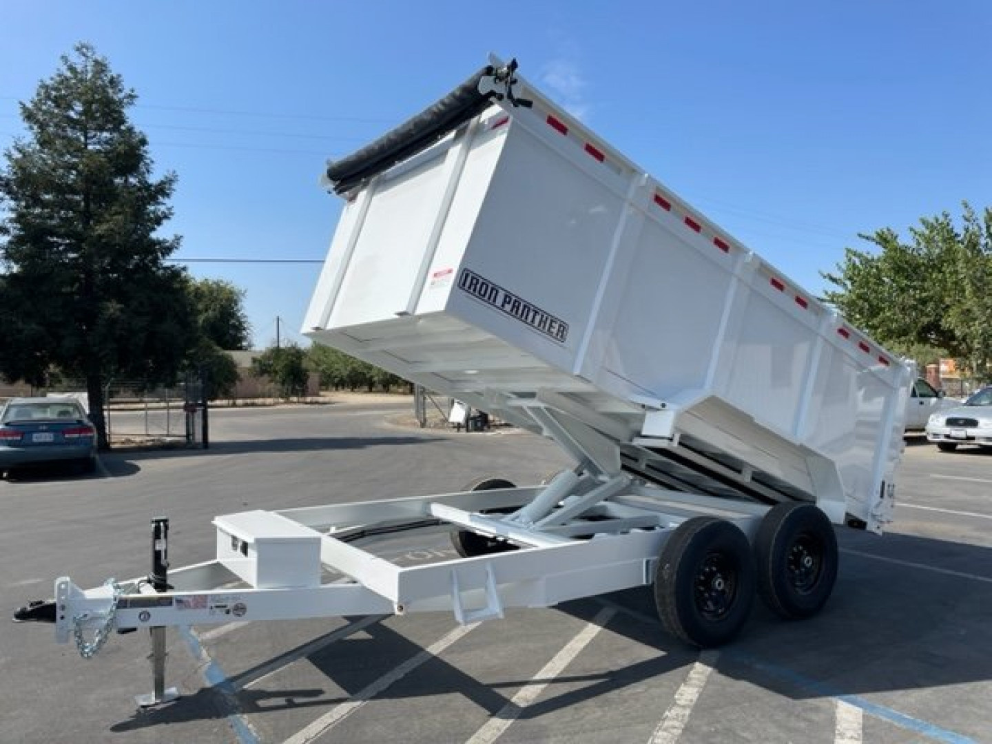 New 2025 Iron Panther 7'x14'x4' Dump Trailer 14k