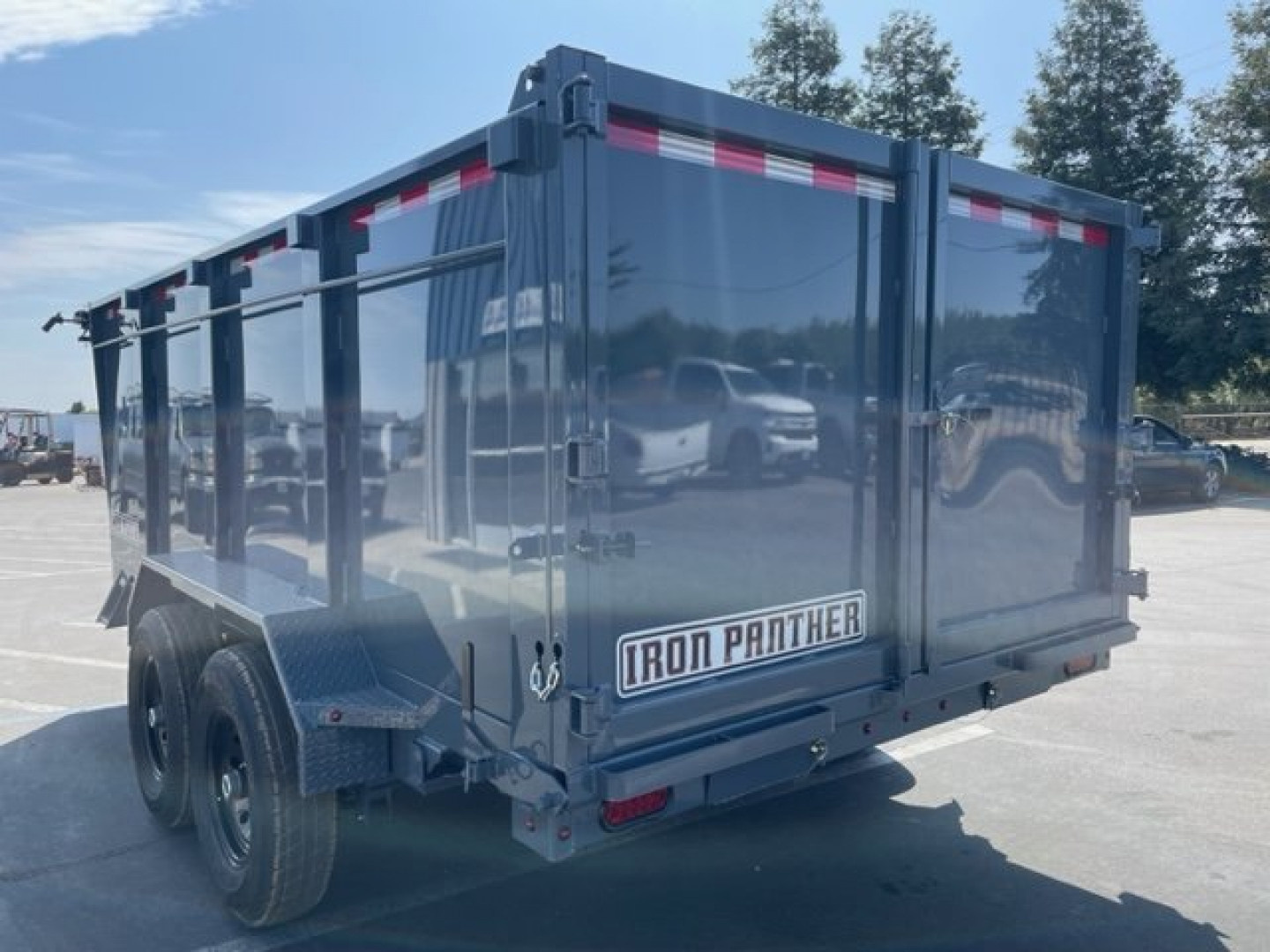 New 2025 Iron Panther 7'x14'x4' Dump Trailer 14k