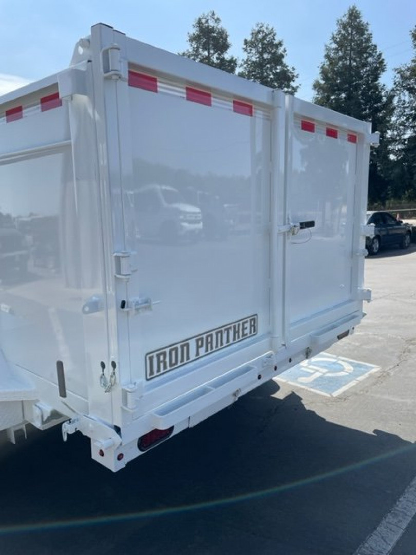 New 2025 Iron Panther 7'x14'x4' Dump Trailer 14k