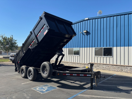 New 2025 GR 7'x14'x 42 Inch Walls 8 Inch I-Beam Low-Profile Design Dump Trailer 14k