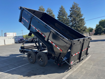 New 2025 GR 7'x14'x 42 Inch Walls 8 Inch I-Beam Low-Profile Design Dump Trailer 14k