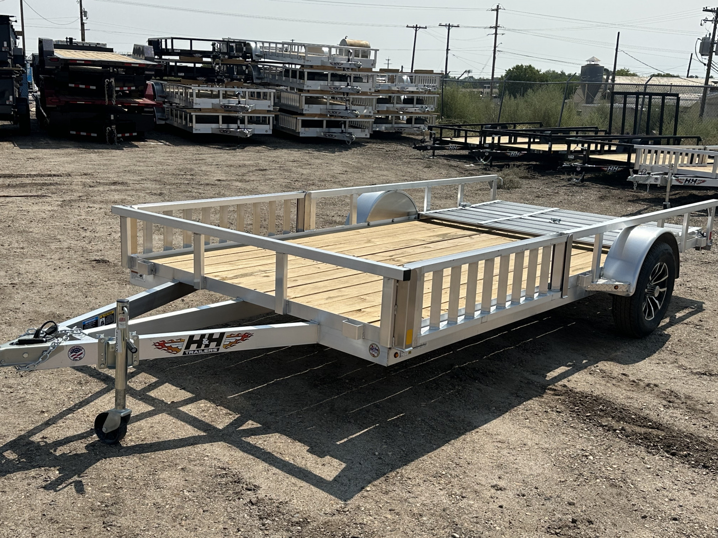New 2026 H&H Trailers 7x14 3K Aluminum ATV Trailer