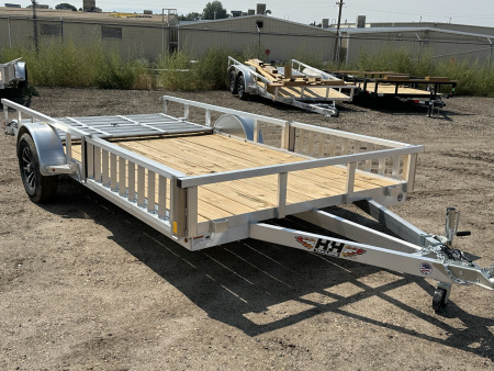 New 2026 7x14 3K Aluminum UTV/ATV Trailer