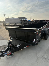 New 2026 H&H Trailers 7x16 14K Low Pro Scissor Dump Trailer