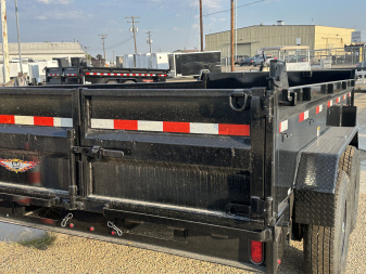 New 2026 H&H Trailers 7x16 14K Low Pro Scissor Dump Trailer