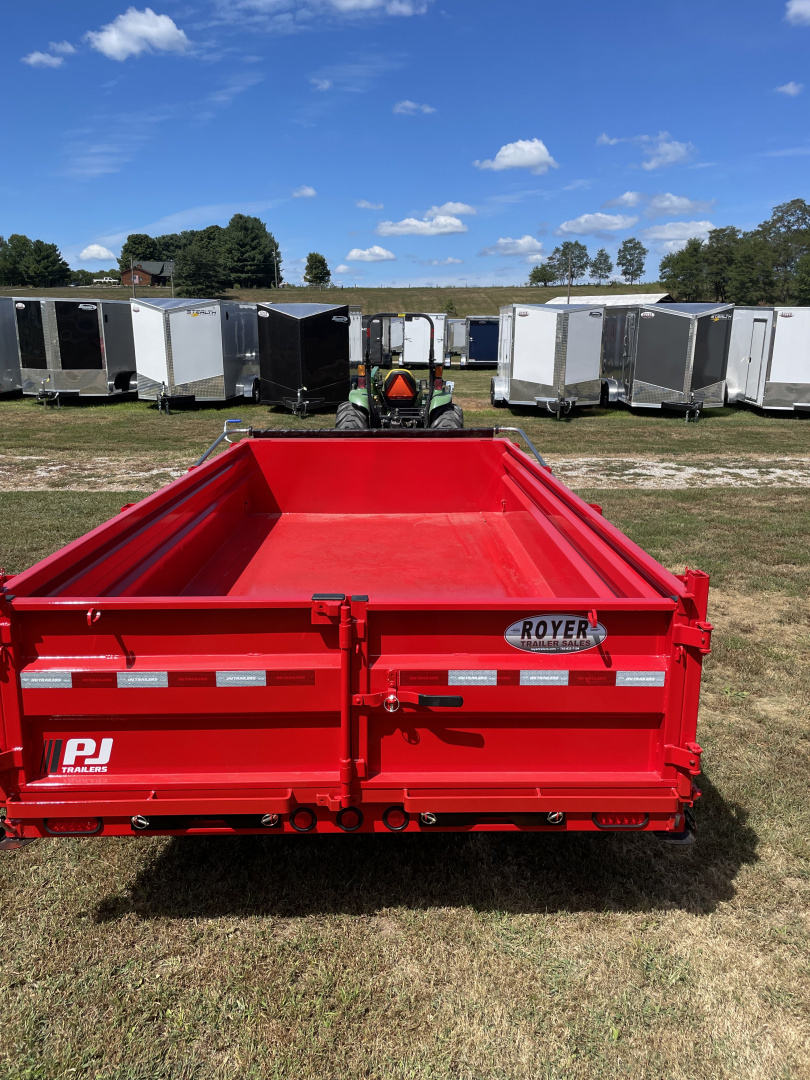 New 83"X14' PJ VOYAGER Low-Pro Dump Trailer w/ Tarp (DV)