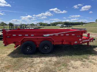 New 83"X14' PJ VOYAGER Low-Pro Dump Trailer w/ Tarp (DV)