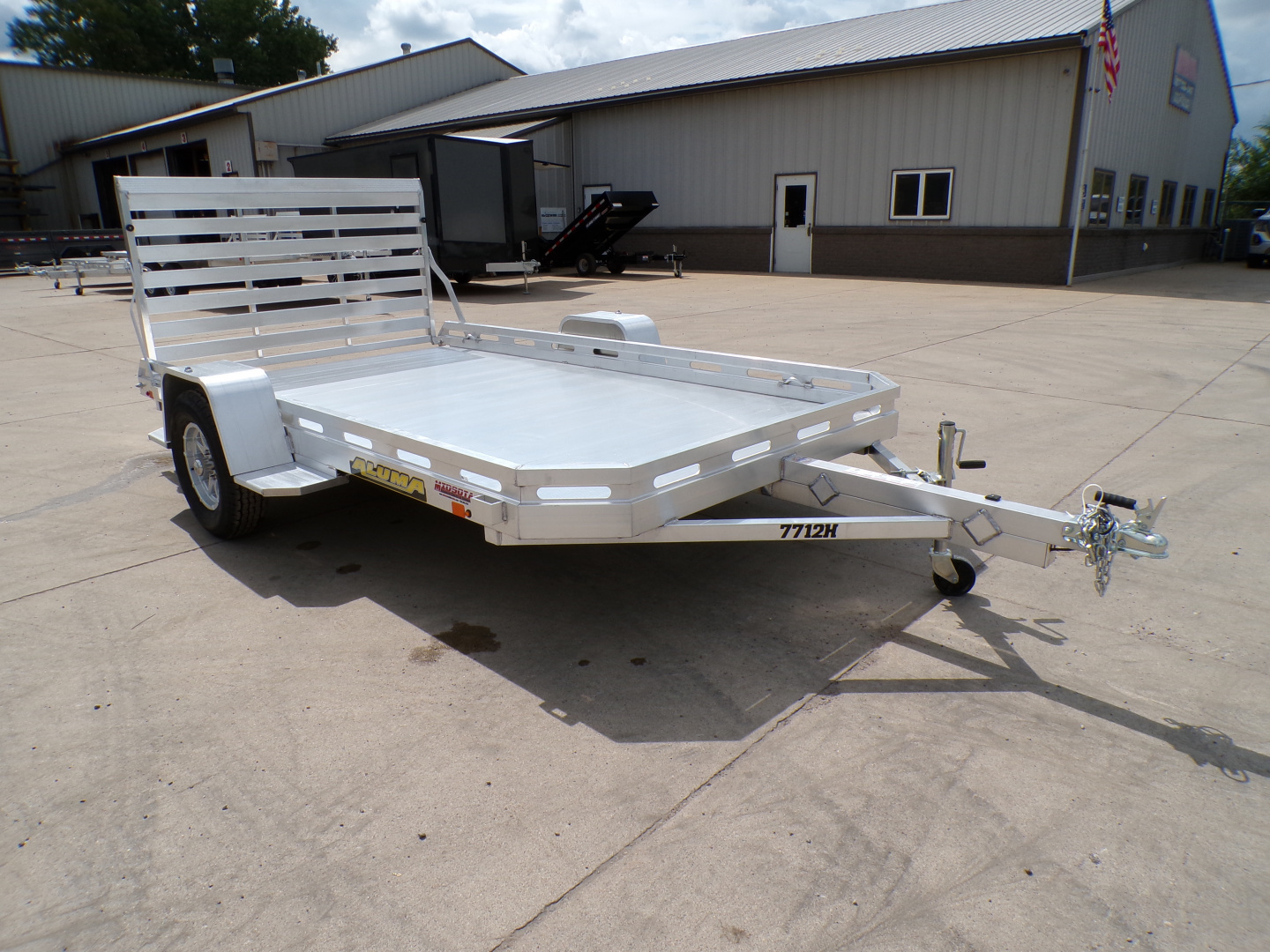 New 2026 Aluma 7712H - S - TG Utility Trailer - 673
