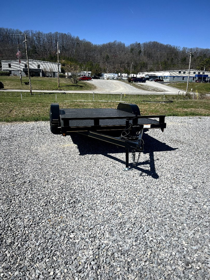 New 2025 P & T Trailers 7K 14+2 CARHAULER STEEL Equipment Trailer