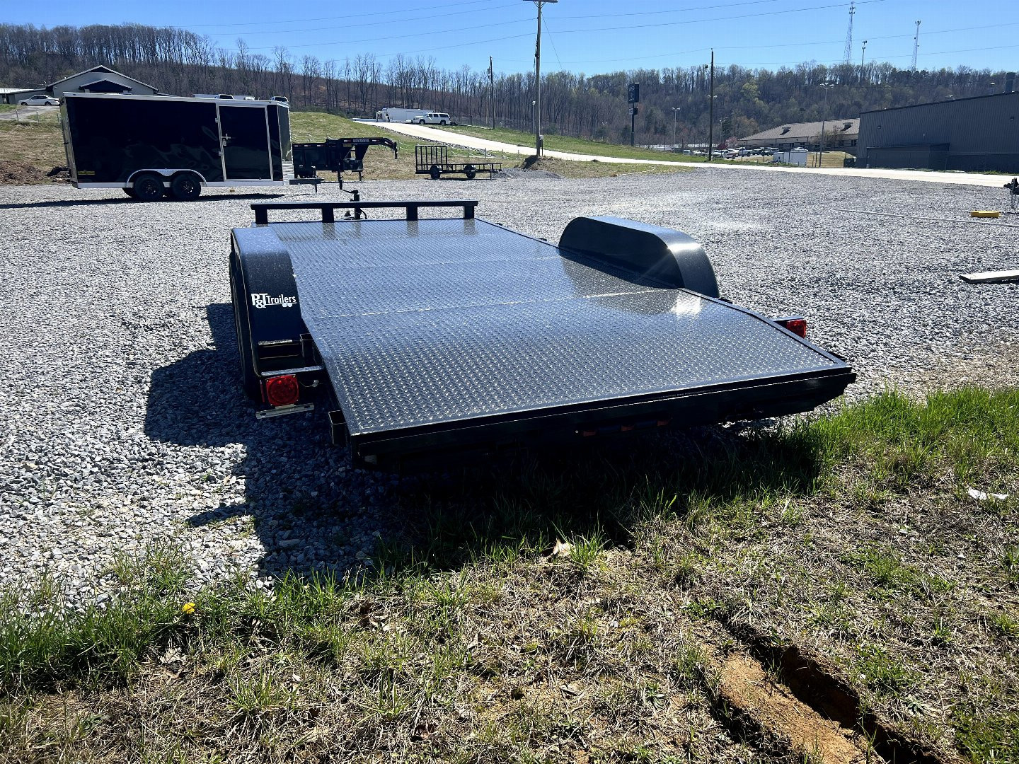 New 2025 P & T Trailers 7K 14+2 CARHAULER STEEL Equipment Trailer