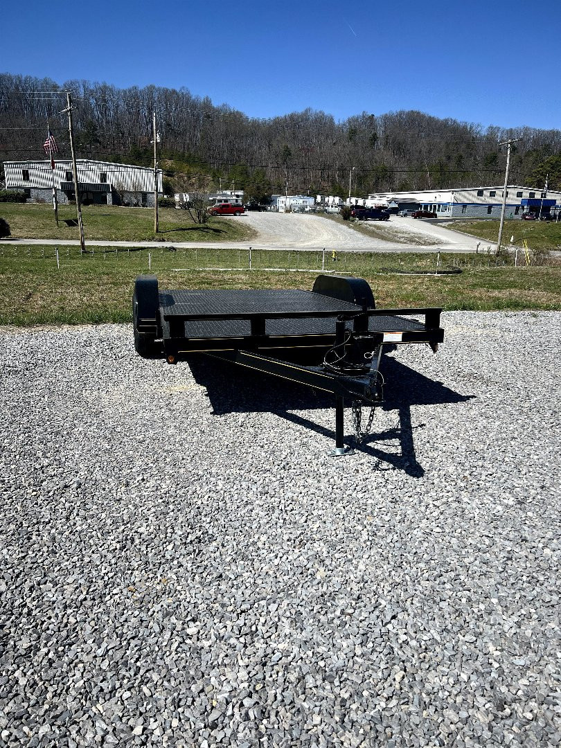 New 2025 P & T Trailers 7K 14+2 CARHAULER STEEL Equipment Trailer