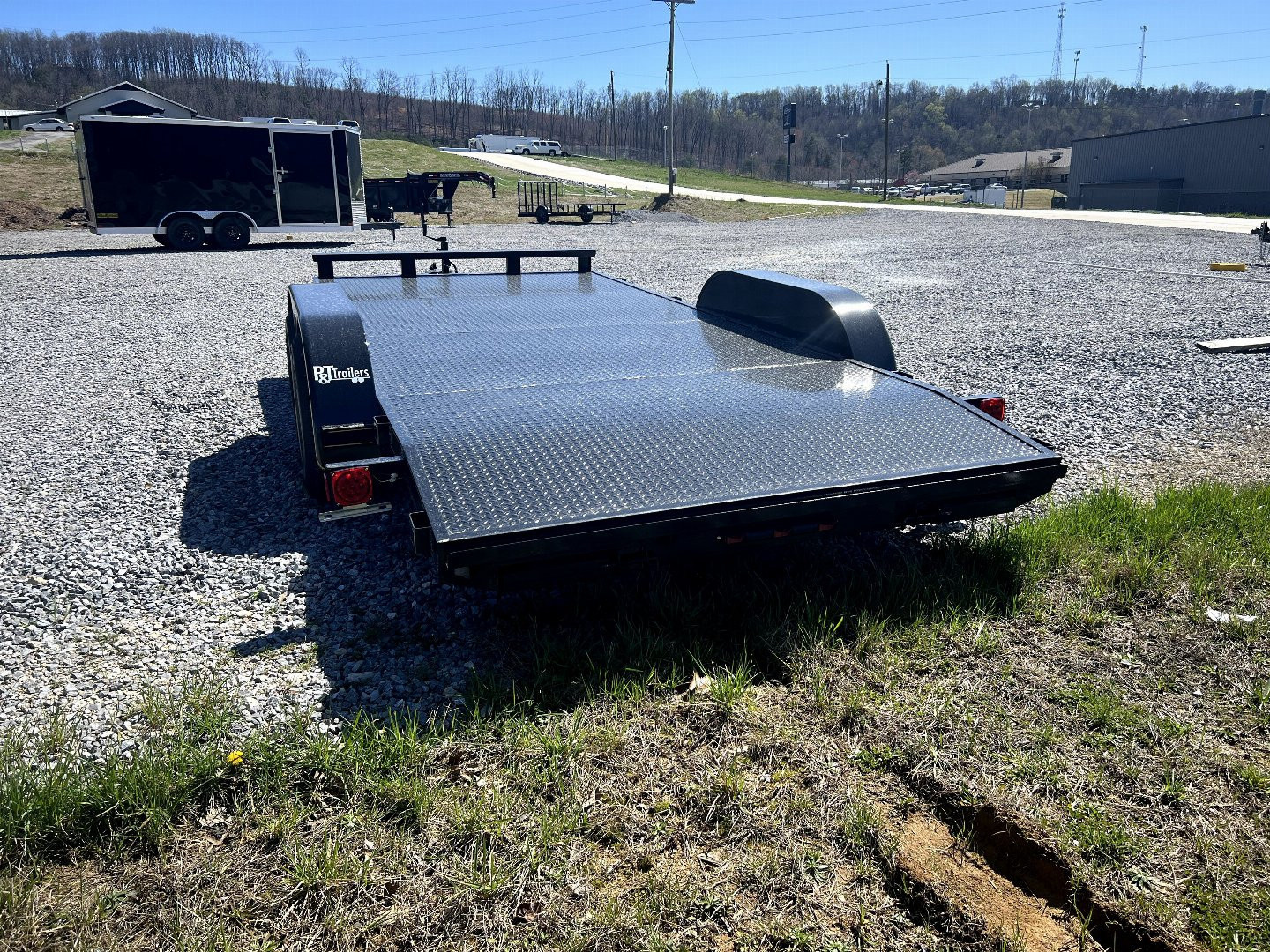 New 2025 P & T Trailers 7K 14+2 CARHAULER STEEL Equipment Trailer