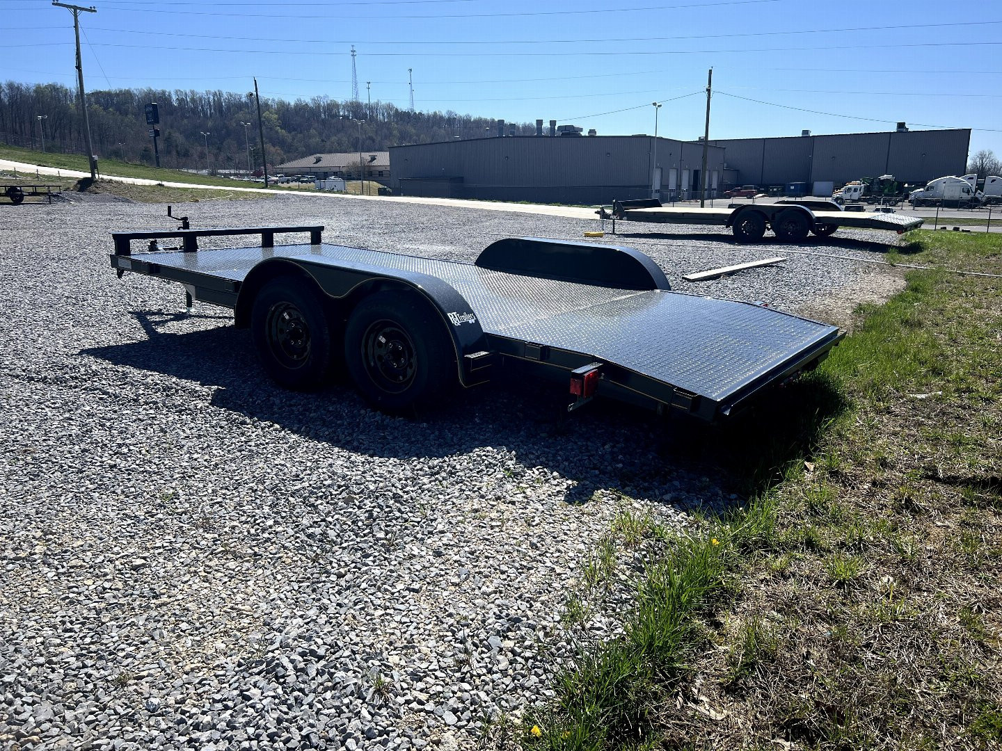 New 2025 P & T Trailers 7K 14+2 CARHAULER STEEL Equipment Trailer