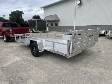 New 2026 Black Rhino Aluminum 81 X14' LSS714A-3K w/ Bi-Fold Gate (ATV / UTV / Side by Side) Utility Trailer