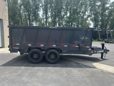 New 2025 Lamar Trailers 83"x14' DT-14K Telescopic Dump Trailer