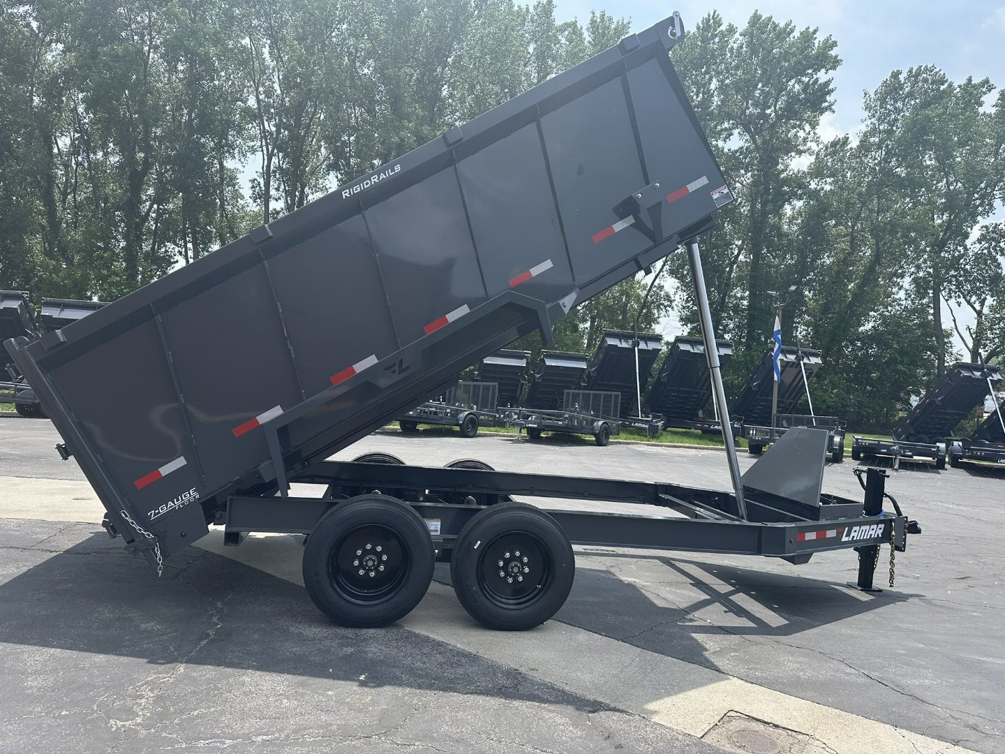 New 2025 Lamar Trailers 83"x14' DT-14K Telescopic Dump Trailer