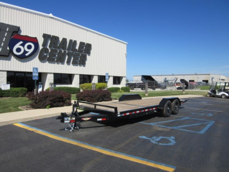 New 2025 H&H Trailers 7 x 22 (16+6) Gravity Tilt H16+6GTL-140 Tilt Trailer 14K