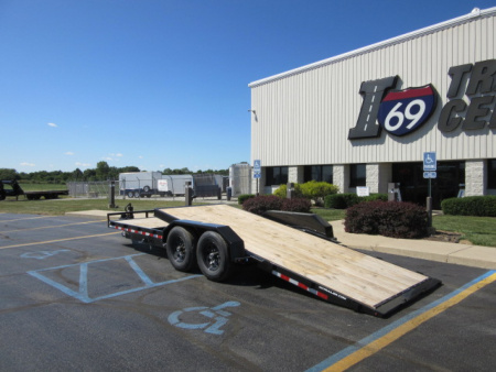 New 2025 H&H Trailers 7 x 22 (16+6) Gravity Tilt H16+6GTL-140 Tilt Trailer 14K