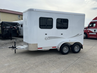 New 2026 Shadow 2 Horse Slant Load Bumper Pull Horse Trailer