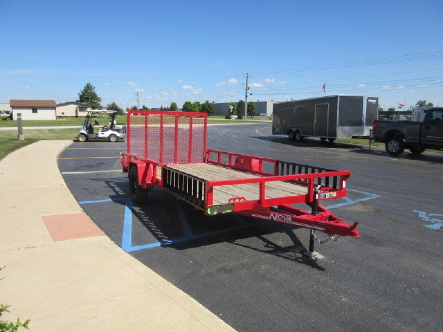 New 2024 Midsota 7 x 14 HNUATV8214-BP-030 ATV Trailer 3K