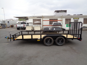 New 2026 Big Tex Trailers * 70PI-16 * 16Ft Tandem Axle Utility Trailer w/ Ramp Gate
