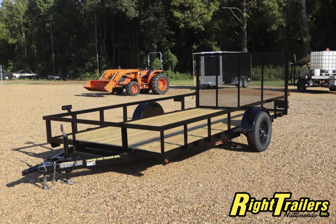 New 2025 7X14 Twisted Pine Utility Trailer
