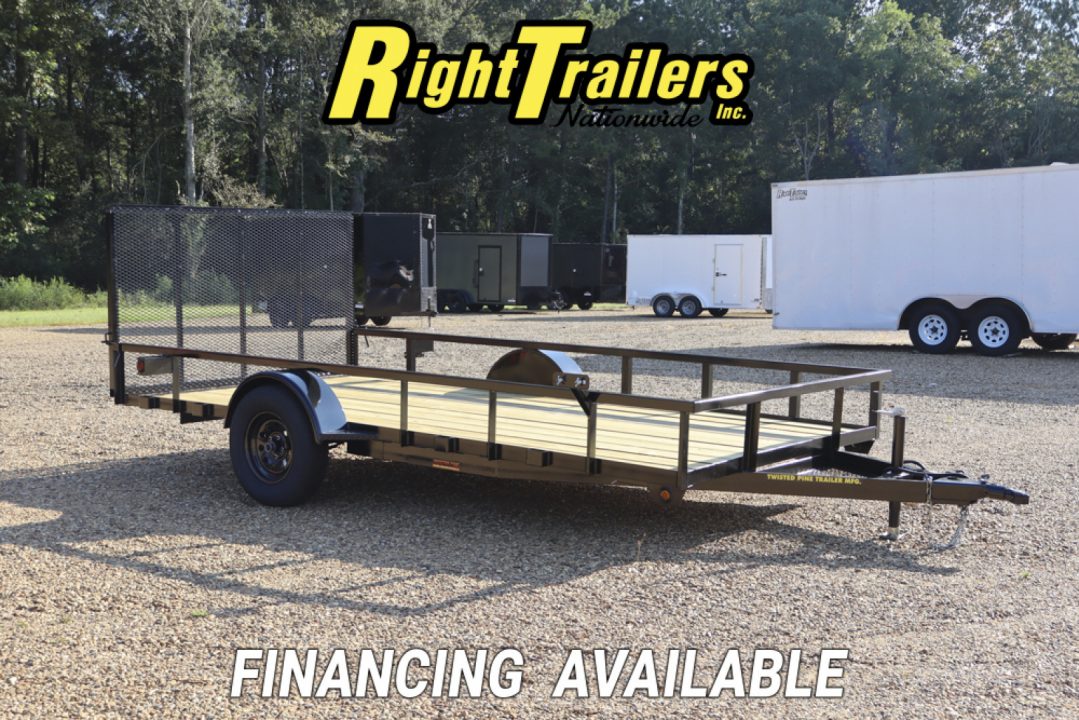 New 2025 7X14 Twisted Pine Utility Trailer